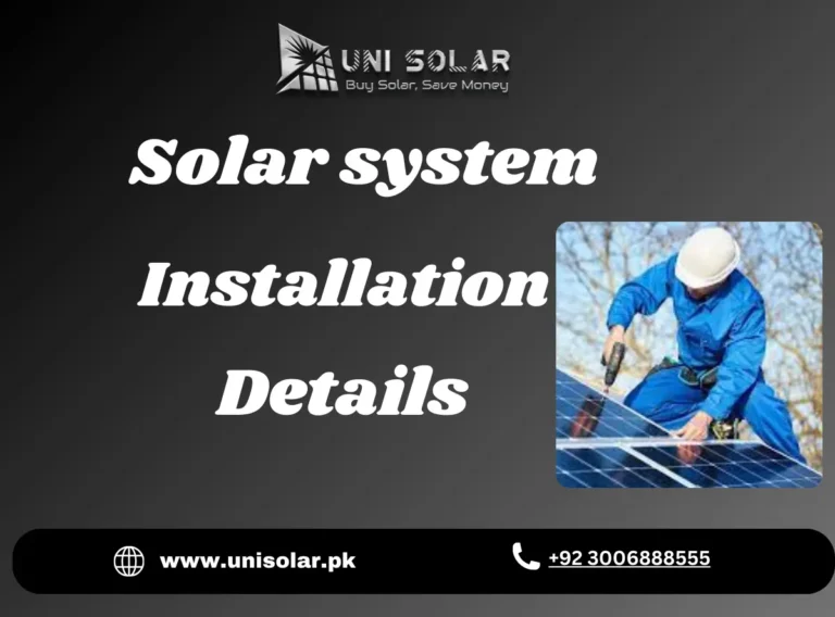 Solar system Installation in Pakistan