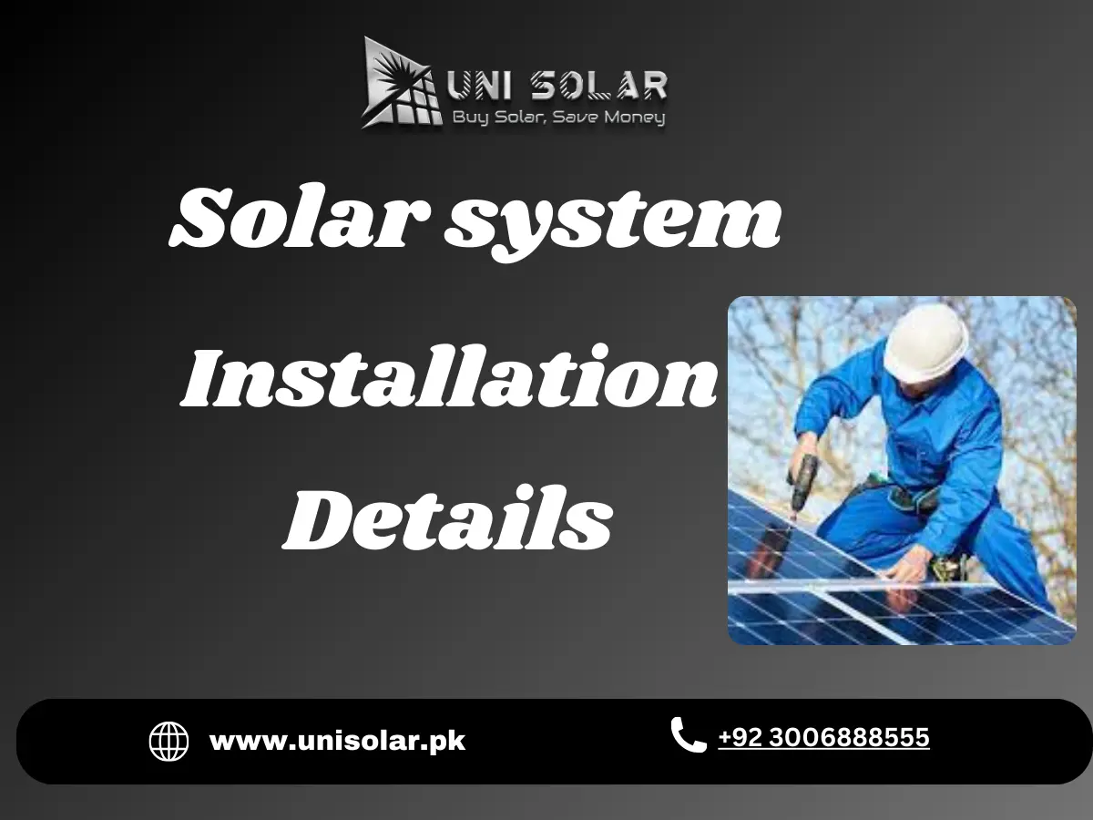 Solar system Installation in Pakistan